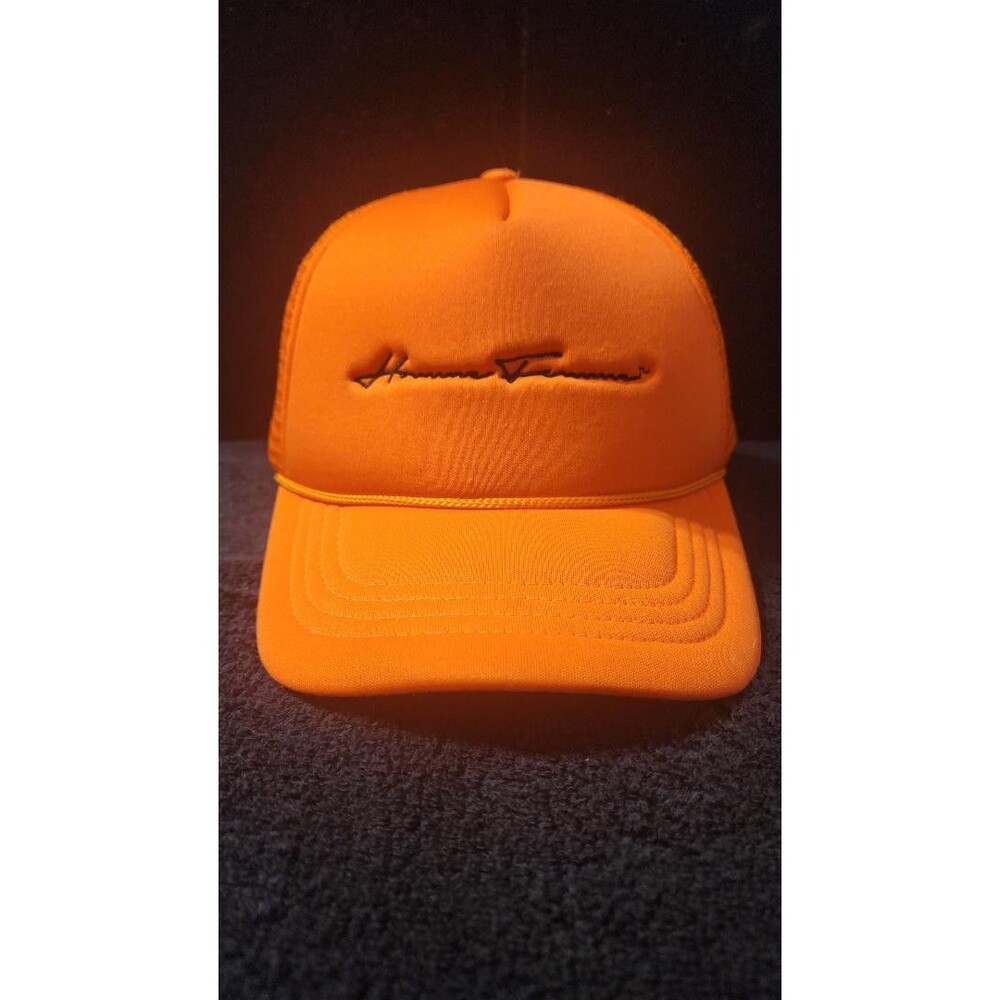 Homme + Femme Headwear Orange Mesh Trucker SnapBack Hat